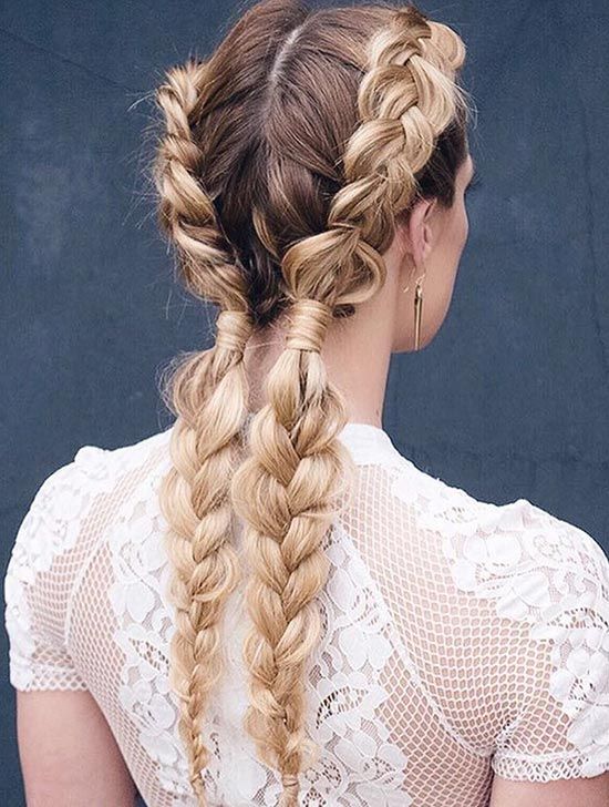 Dutch plaits hair tutorial  - achieve this look in a few simple steps